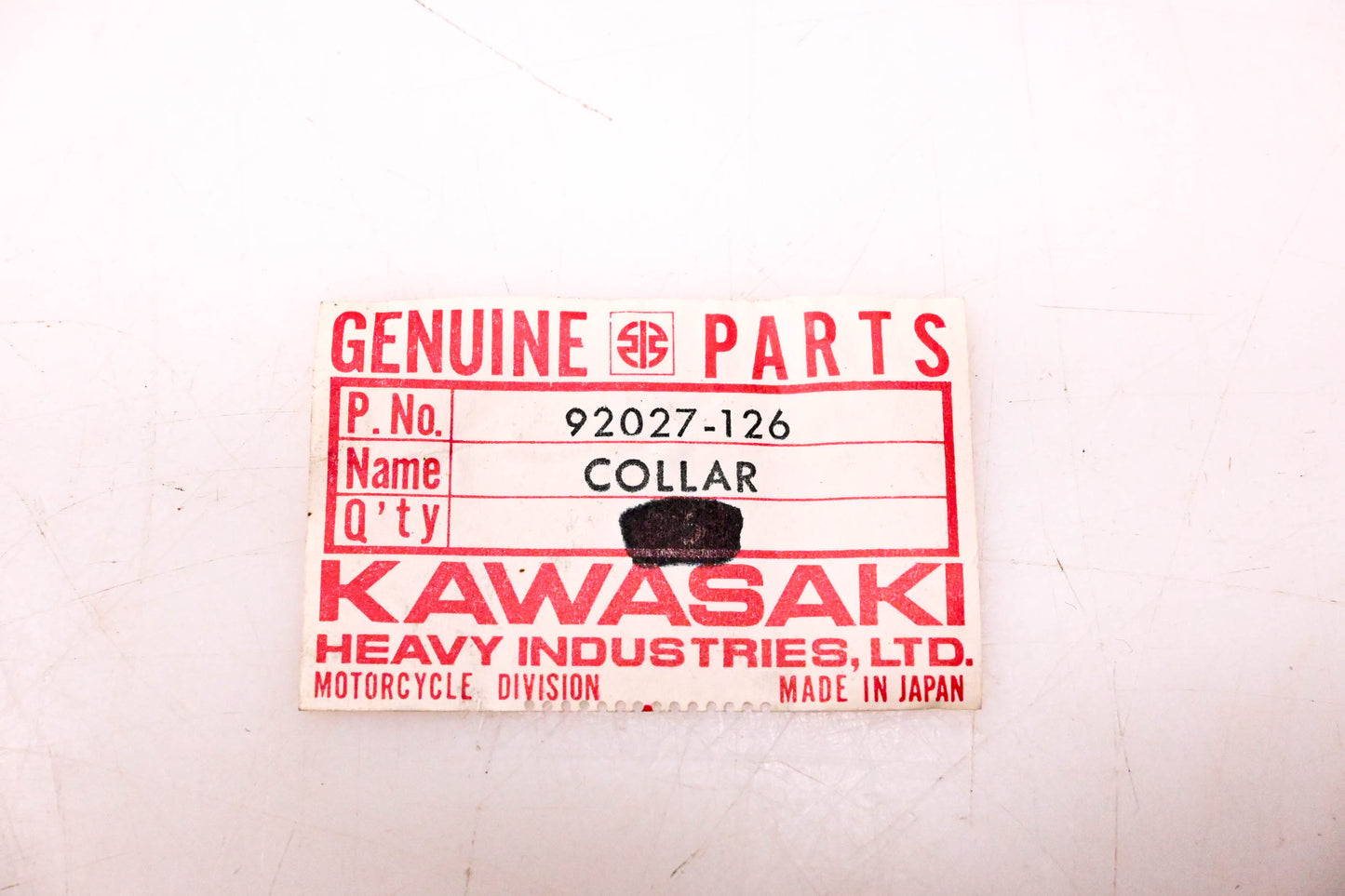 New OEM Kawasaki 92027-126 Collar NOS
