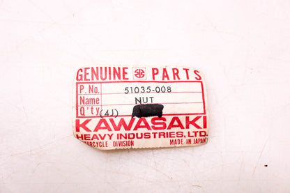 New OEM Kawasaki 51035-008 Fuel Cock Joint Nut NOS