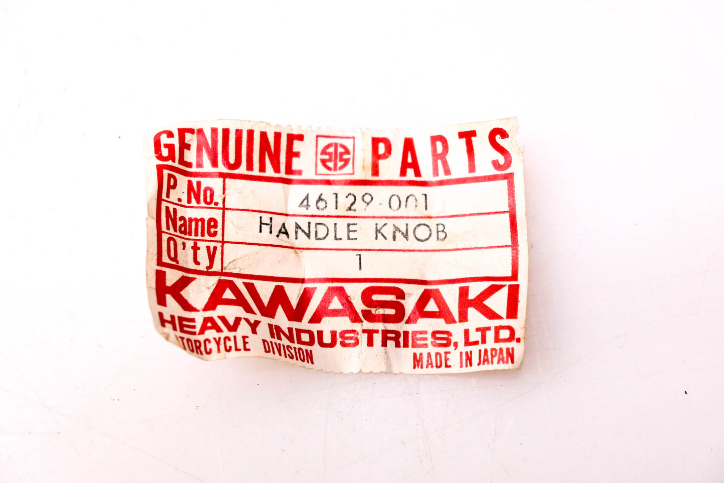 New OEM Kawasaki 46129-001 Handlebar Holder Knob NOS