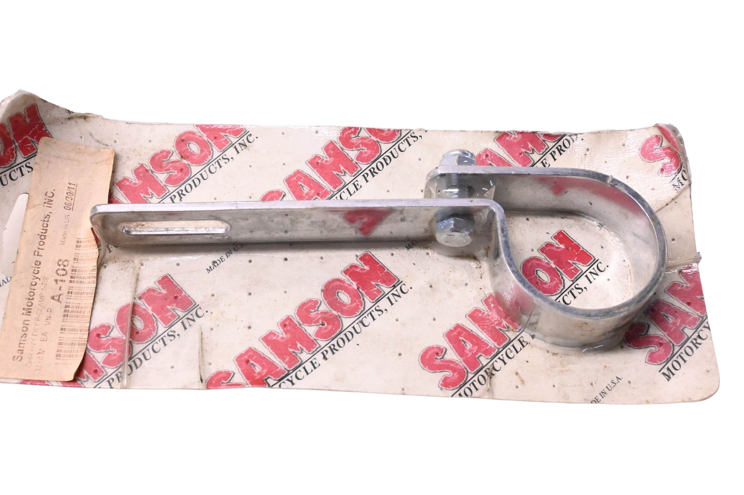Samson Motorcycle Products A-108 Chrome Heavy Duty P-Clamp 1-7/8" NOS