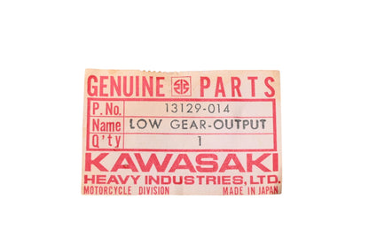 New OEM Kawasaki 13129-014 Output Shaft Low Gear NOS