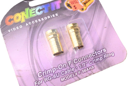 Conect It F-56AHX Crimp-On F Connector Kit NOS