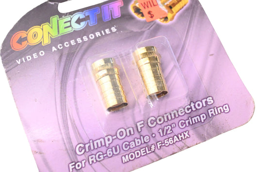 Conect It F-56AHX Crimp-On F Connector Kit NOS