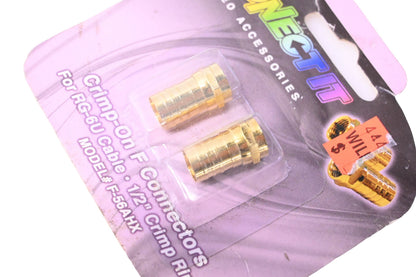 Conect It F-56AHX Crimp-On F Connector Kit NOS