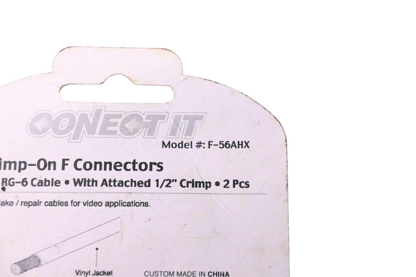 Conect It F-56AHX Crimp-On F Connector Kit NOS
