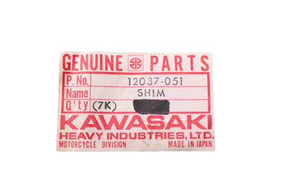 New OEM Kawasaki 12037-051 Valve Tappet Shim 2.20T NOS