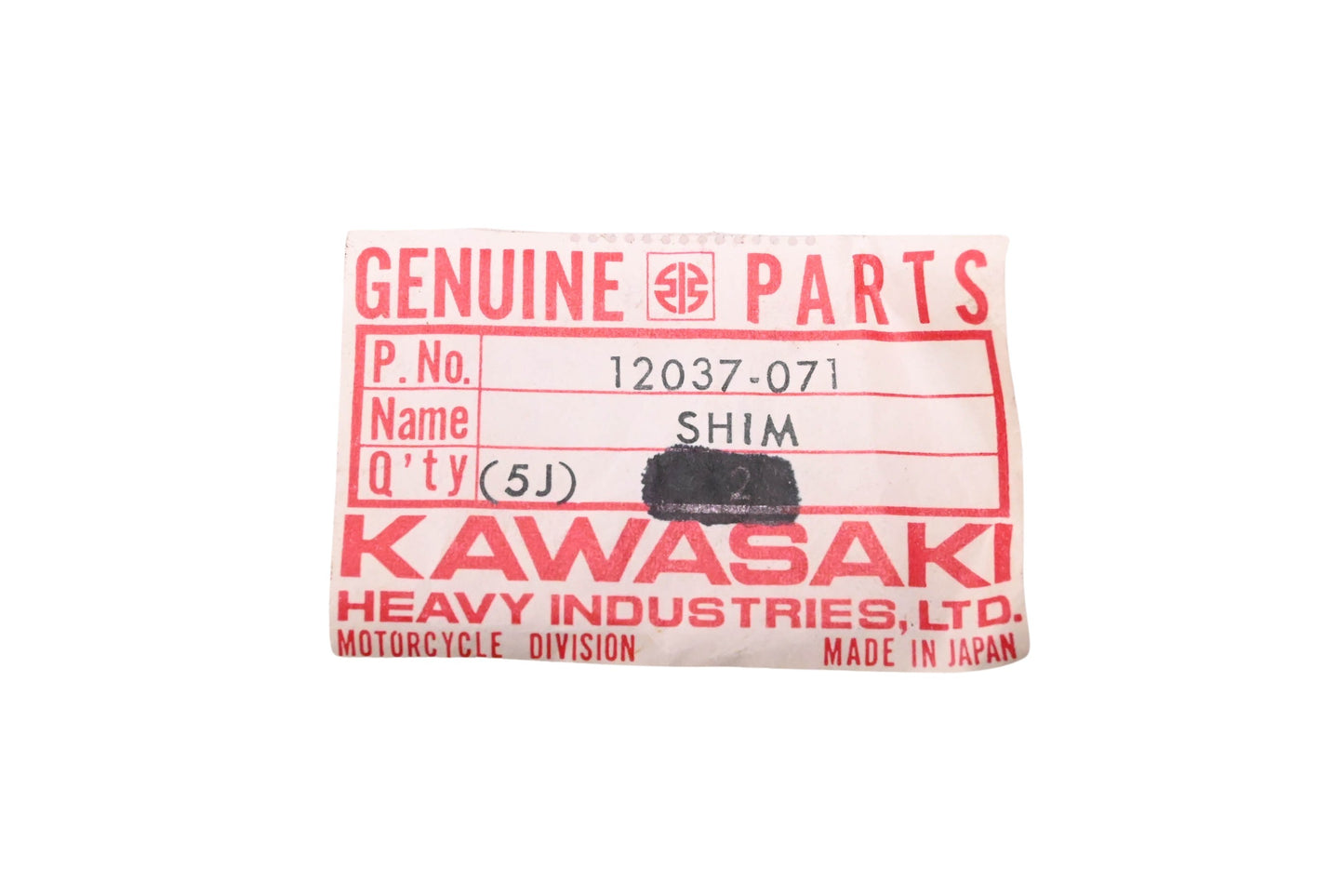New OEM Kawasaki 12037-071 Valve Tappet Shim 3.20T NOS