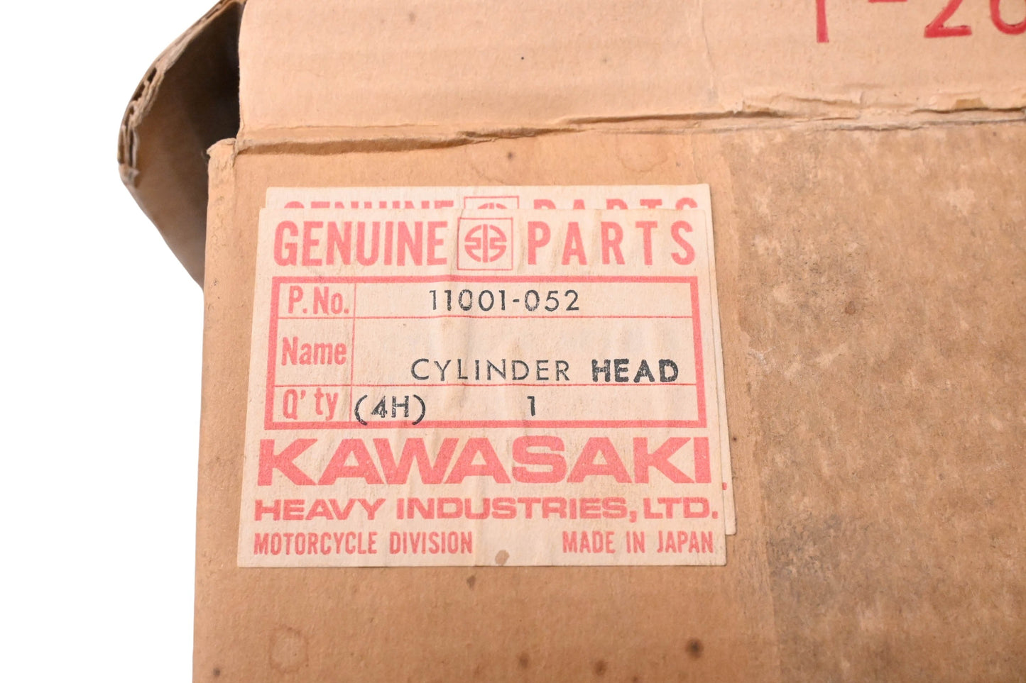 New OEM Kawasaki 11001-052 Cylinder Head NOS