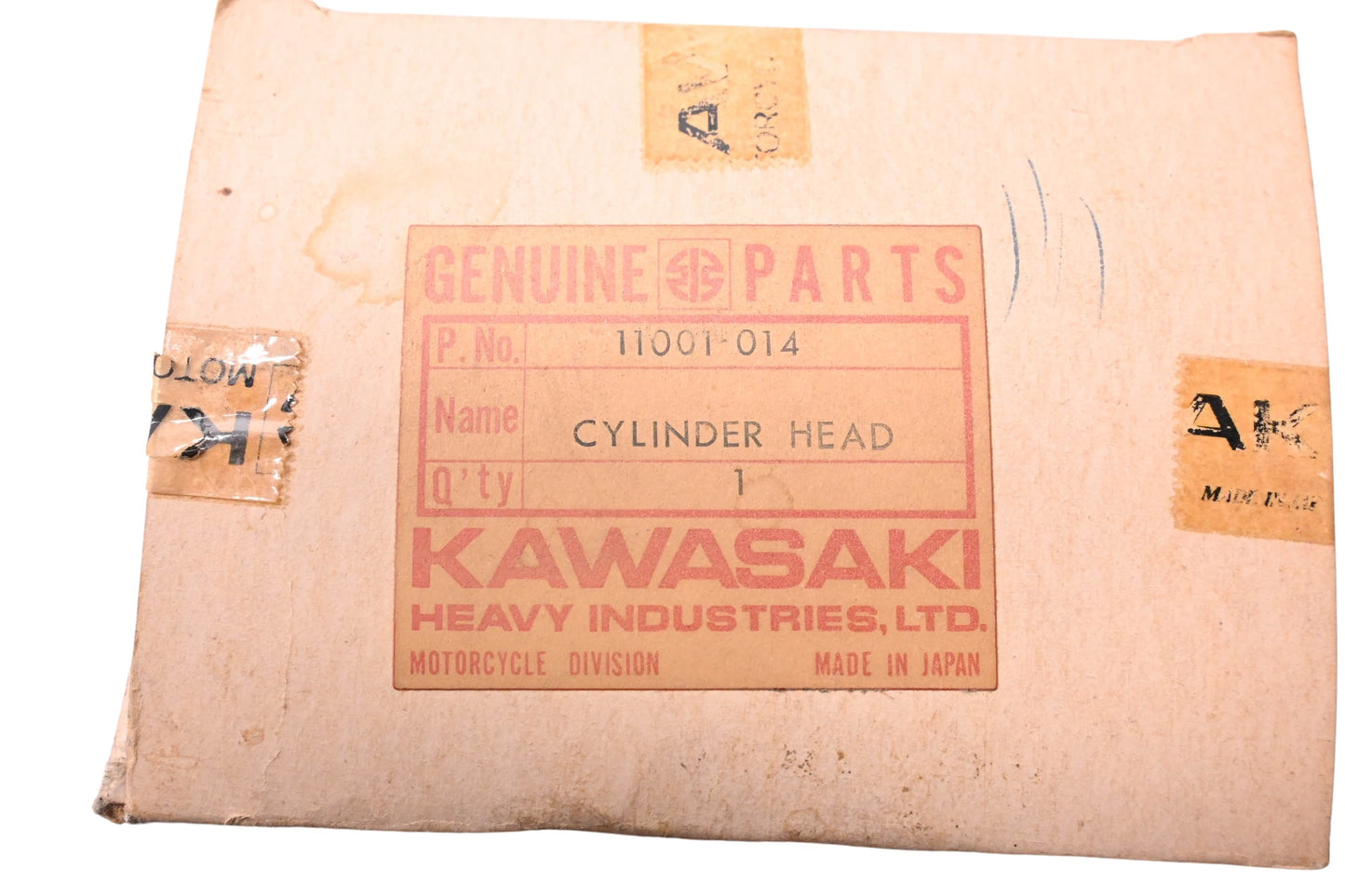 New OEM Kawasaki 11001-014 Cylinder Head NOS