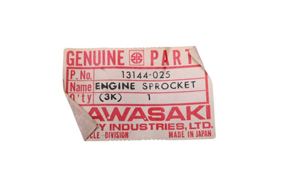 New OEM Kawasaki 13144-025 Engine Sprocket NOS