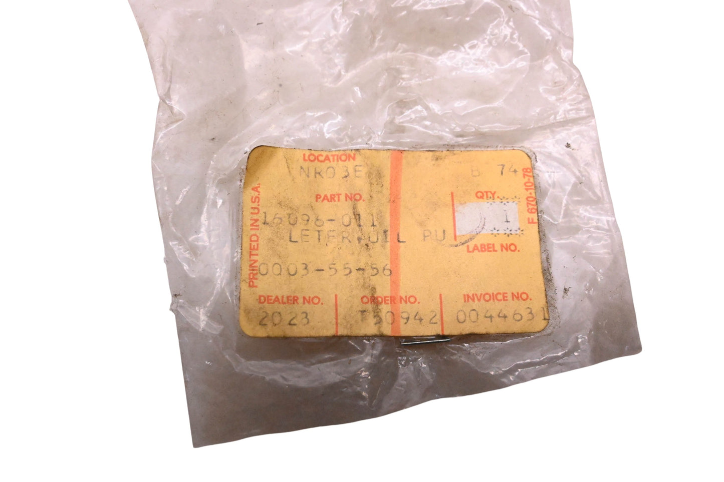 New OEM Kawasaki 16096-011 Oil Pump Lever NOS