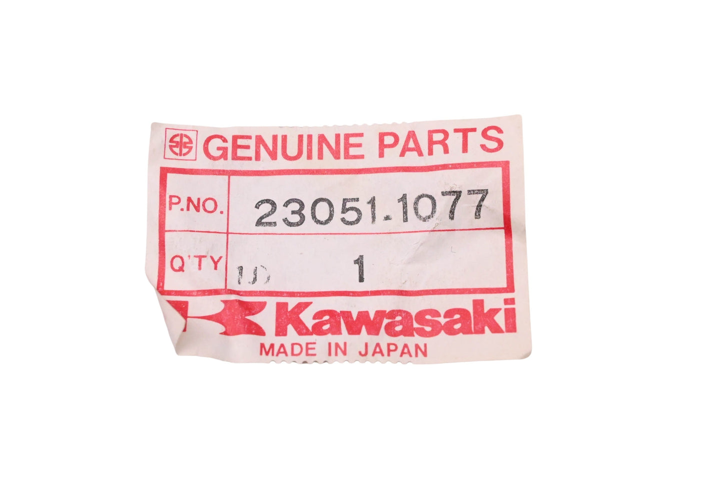 New OEM Kawasaki 23051-1077 Front Turn Signal Bracket NOS