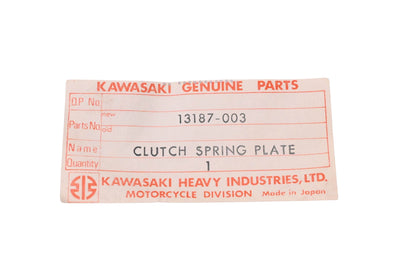 New OEM Kawasaki 13187-003 Clutch Spring Plate NOS