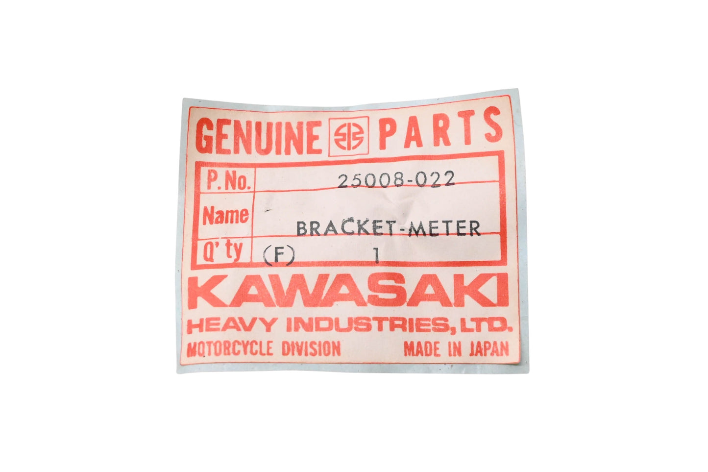 New OEM Kawasaki 25008-022 Meter Bracket NOS