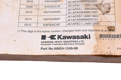 OEM Kawasaki 99924-1349-08 Utility Vehicle Service Manual
