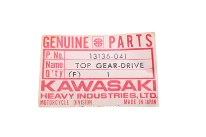 New OEM Kawasaki 13136-041 Drive Shaft Top Gear NOS