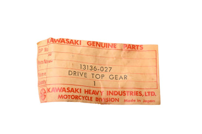 New OEM Kawasaki 13136-027 Drive Shaft Top Gear NOS