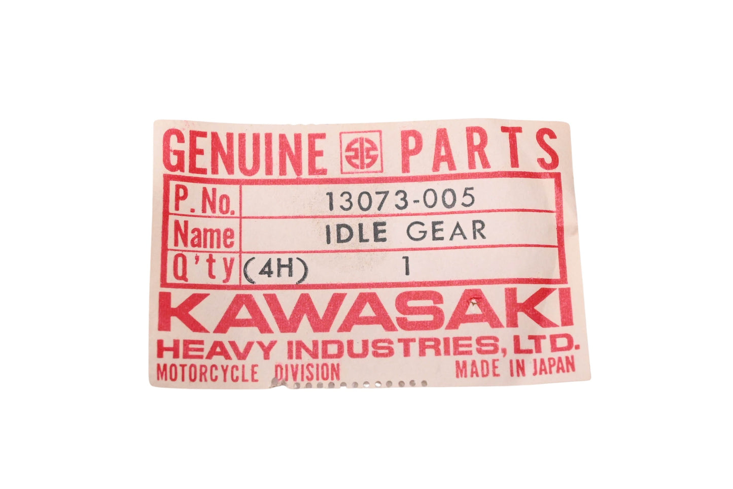 New OEM Kawasaki 13073-005 Idle Gear NOS