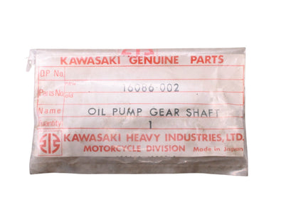 New OEM Kawasaki 16086-002 Oil Pump Gear Shaft NOS