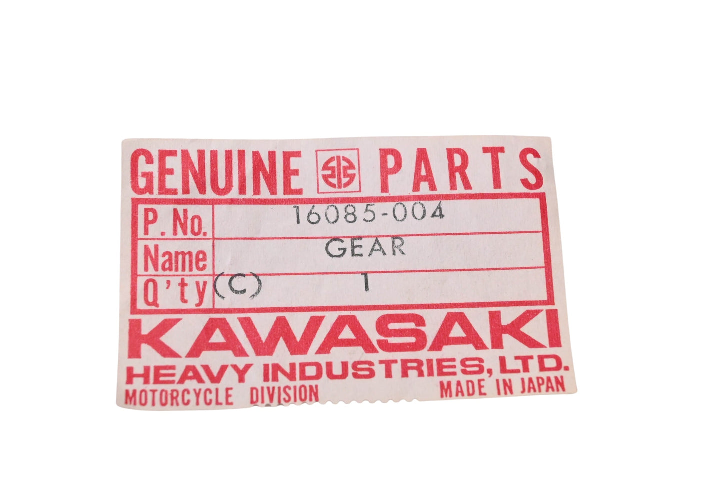 New OEM Kawasaki 16085-004 Oil Pump Gear NOS