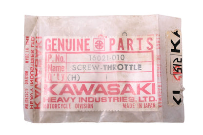 New OEM Kawasaki 16021-010 Throttle Screw NOS