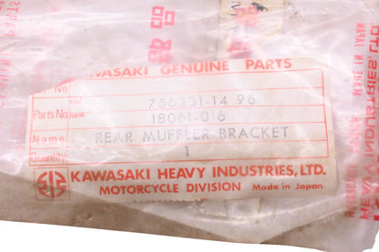 New OEM Kawasaki 18061-016 Rear Muffler Bracket NOS