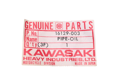 New OEM Kawasaki 16129-003 Oil Pipe NOS