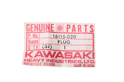 New OEM Kawasaki 16115-020 Oil Filler Plug NOS