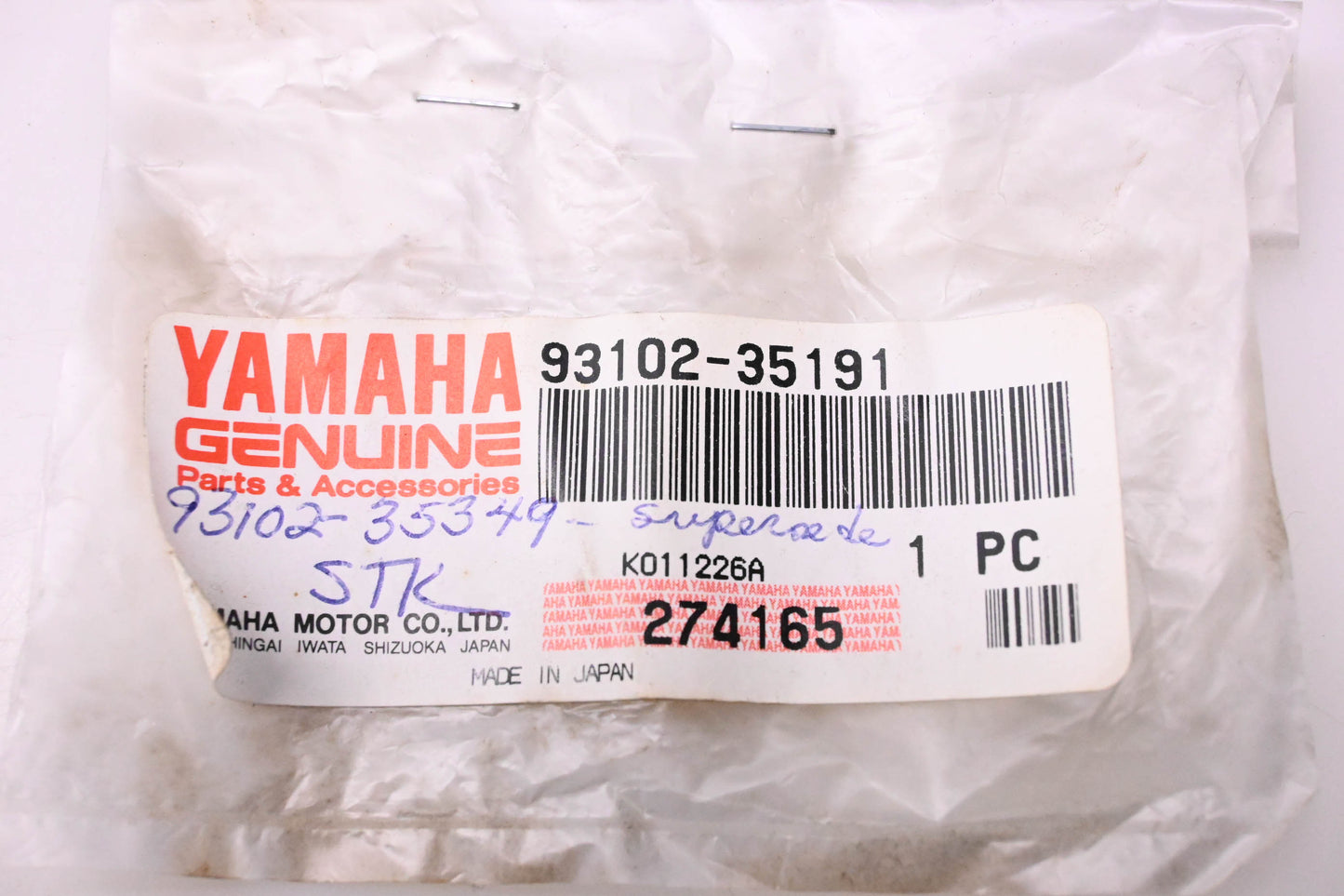 New OEM Yamaha 93102-35191-00 Oil Seal NOS