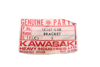 New OEM Kawasaki 18061-038 Muffler Bracket Mount NOS