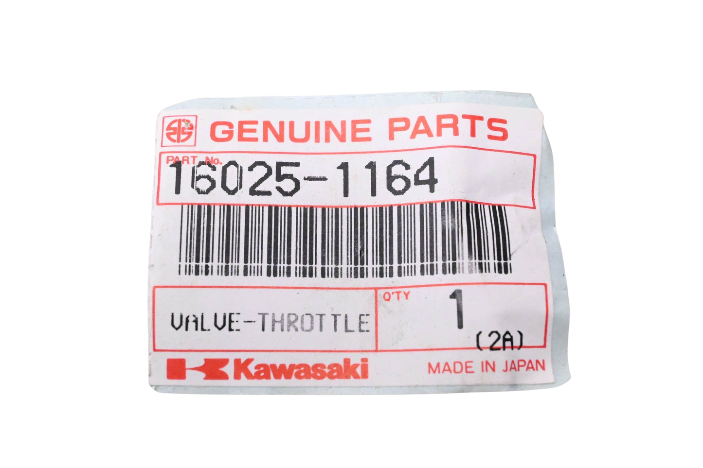 New OEM Kawasaki 16025-1164 Throttle Valve NOS