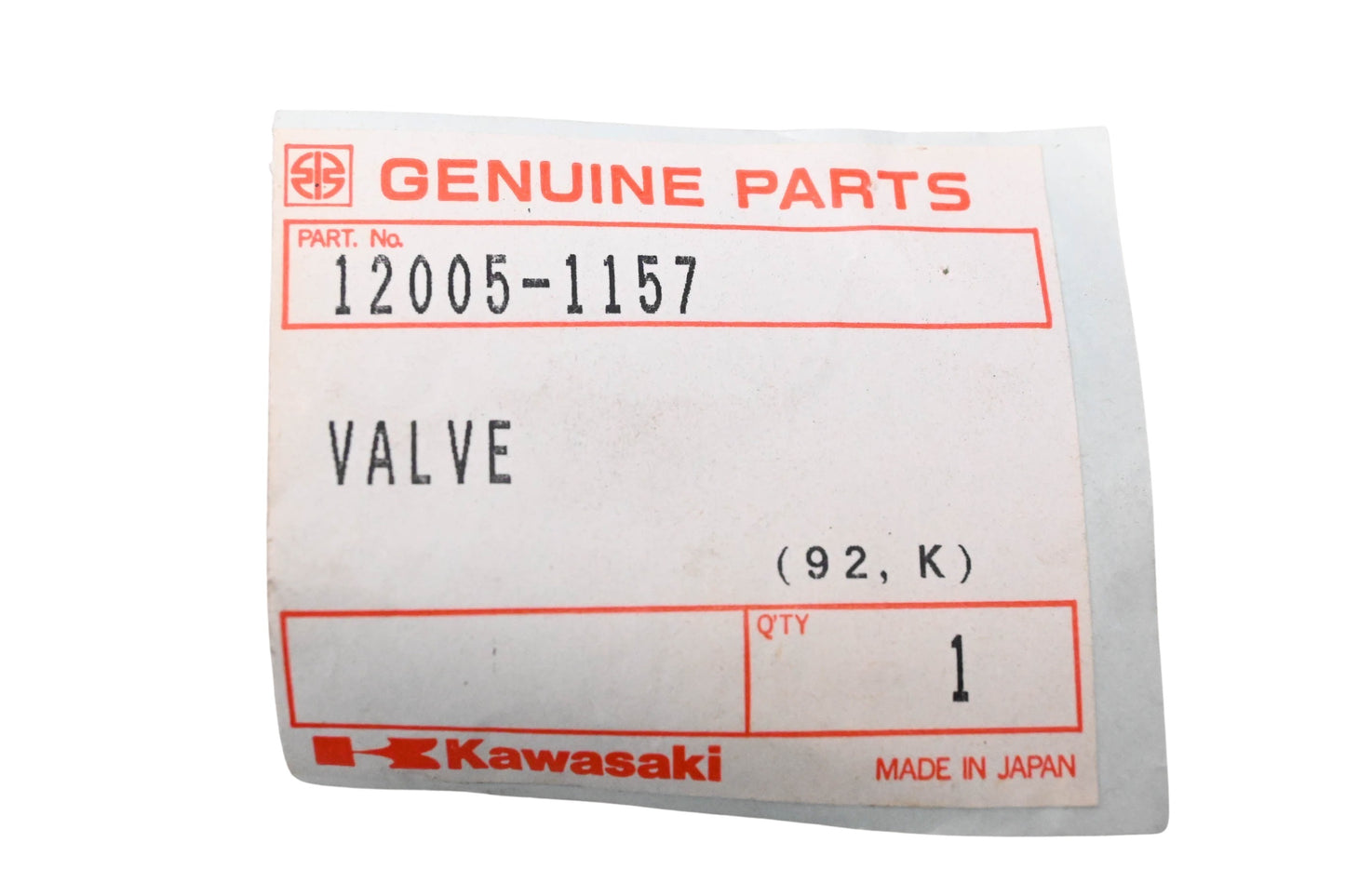 New OEM Kawasaki 12005-1157 Exhaust Center Valve NOS