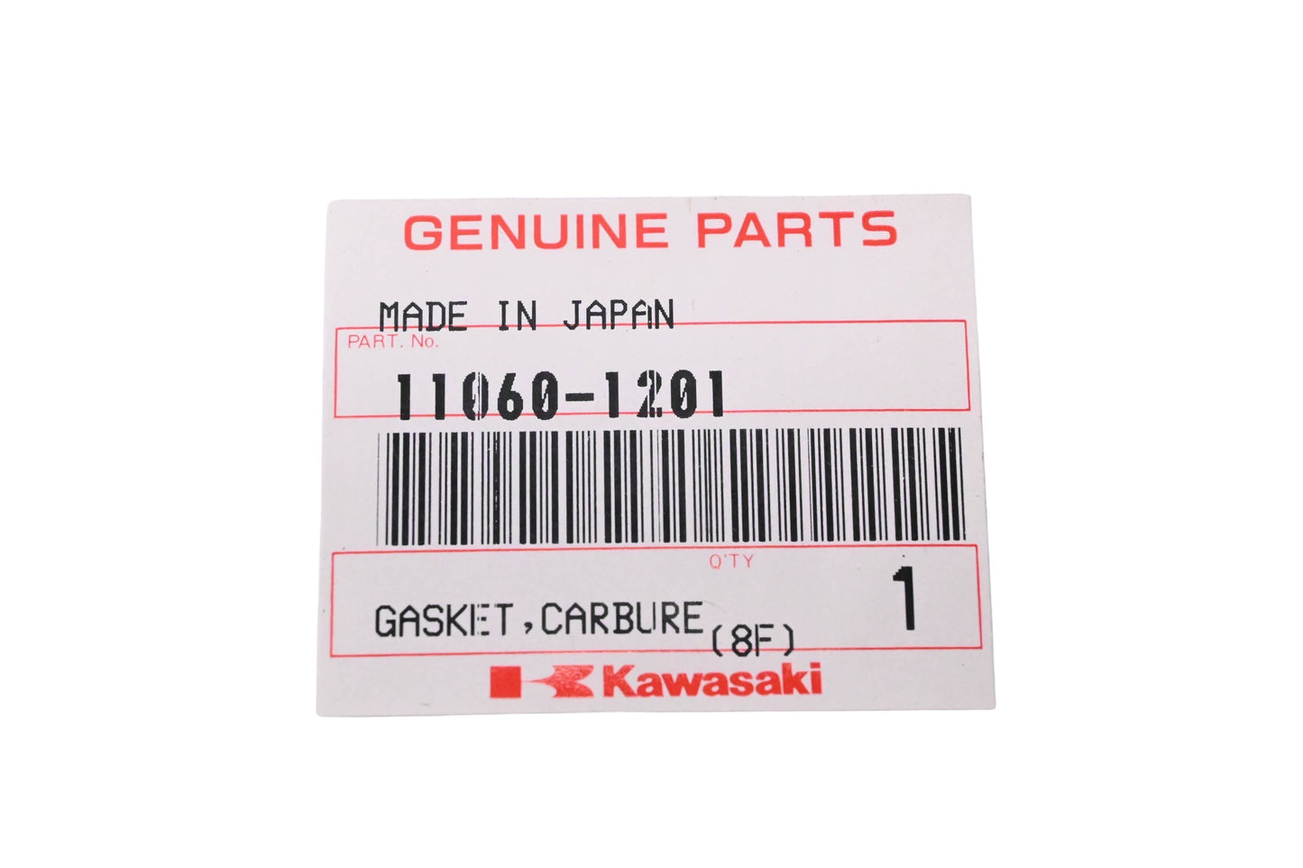 New OEM Kawasaki 11060-1201 Carburetor Intake Cover Gasket NOS