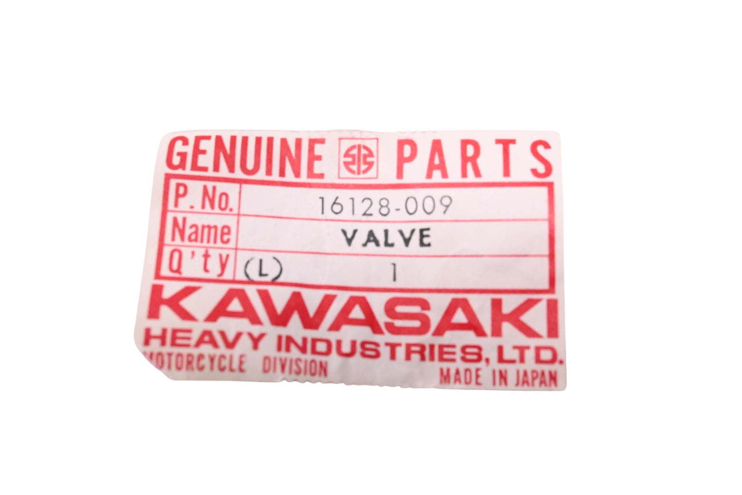 New OEM Kawasaki 16128-009 Check Valve NOS