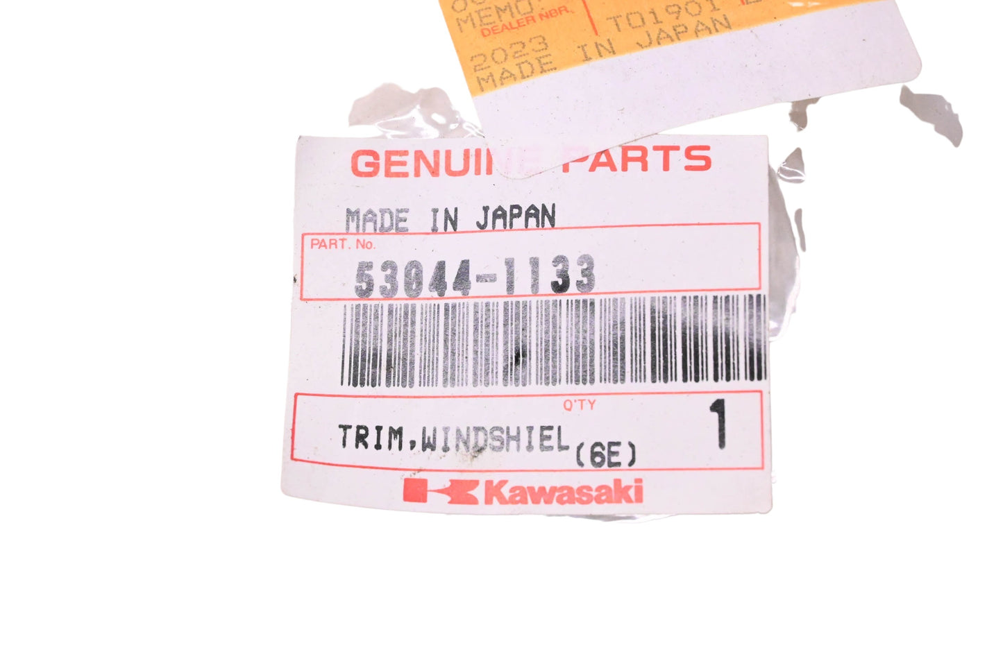 New OEM Kawasaki 53044-1133 Windshield Trim NOS