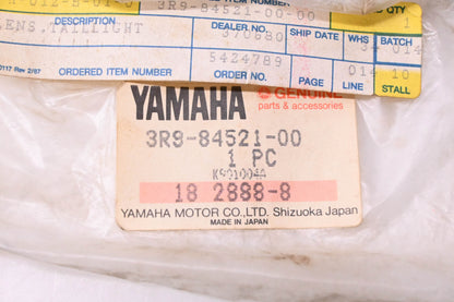 New OEM Yamaha 3R9-84521-00-00 Taillight Lens NOS