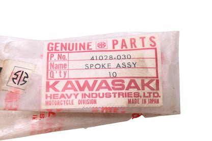 New OEM Kawasaki 41028-030 Outer Spoke Assembly Qty 10 NOS