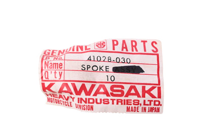 New OEM Kawasaki 41028-030 Outer Spoke Qty 10 NOS