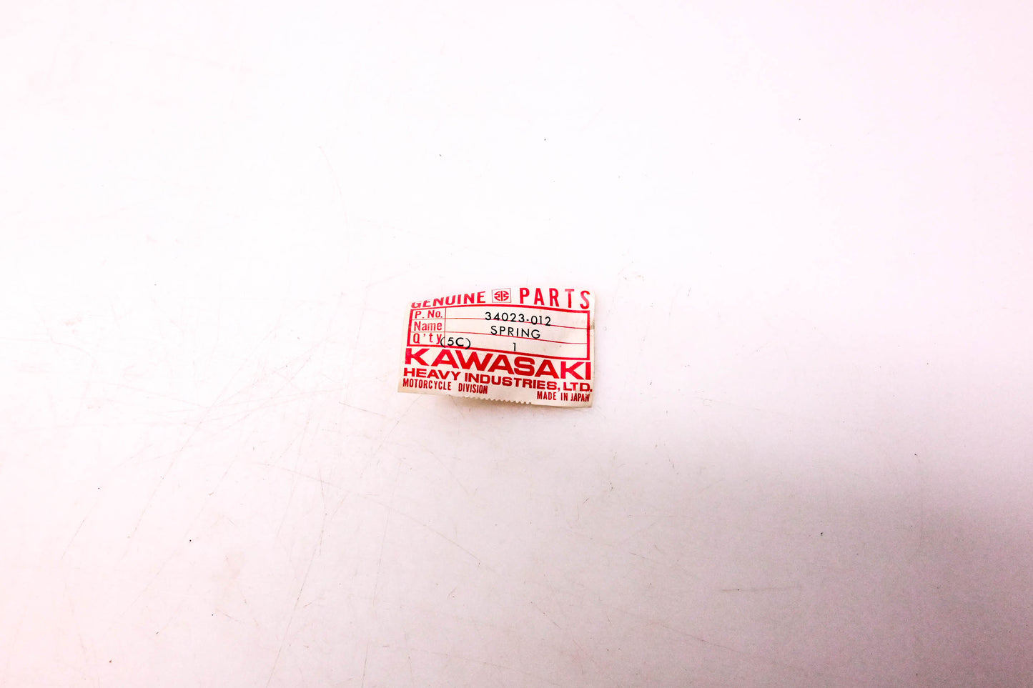 New OEM Kawasaki 34023-012 Main Stand Spring NOS