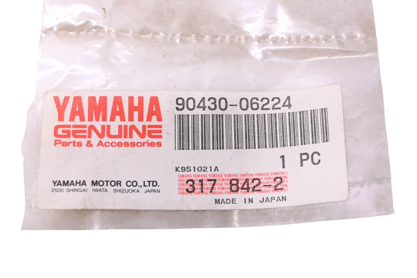 New OEM Yamaha 90430-06224-00 Banjo Bolt Gasket NOS