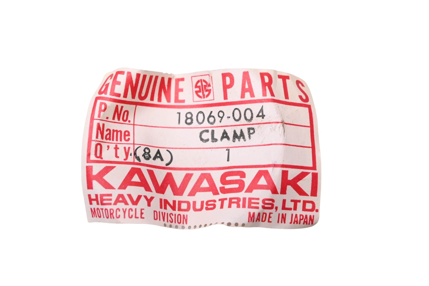 New OEM Kawasaki 18069-004 Exhaust Pipe Holder NOS