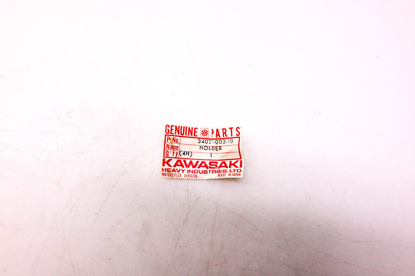 New OEM Kawasaki 34021-003-10 Right Hand Footrest Bar Holder NOS