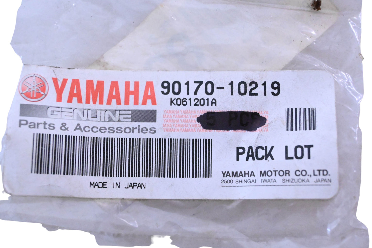 New OEM Yamaha 90170-10219-00 Nuts Qty 5 NOS