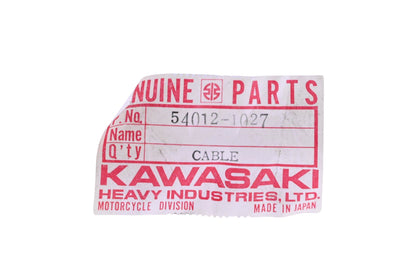 New OEM Kawasaki 54012-1027 Throttle Cable NOS