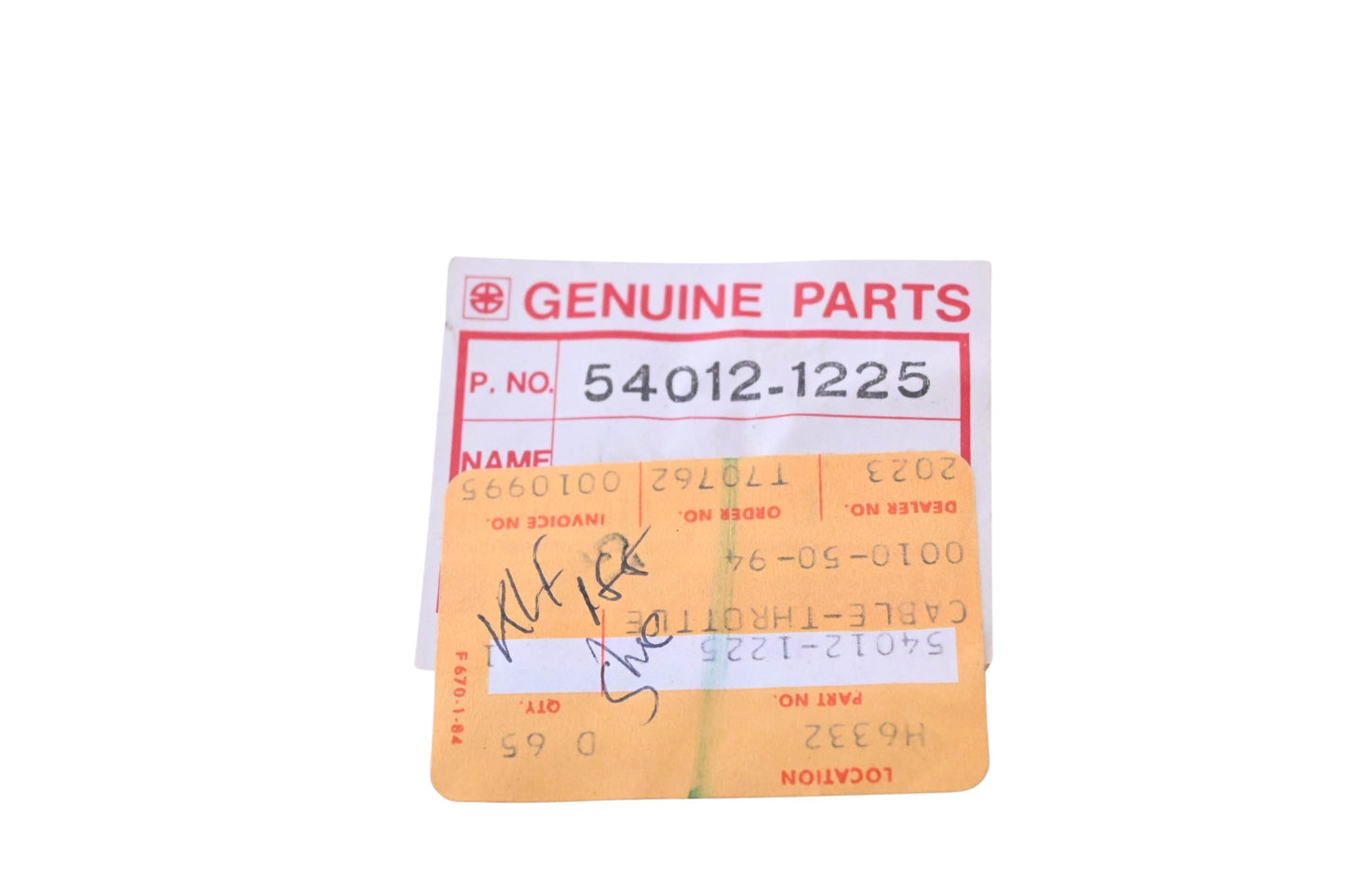 New OEM Kawasaki 54012-1225 Throttle Cable NOS