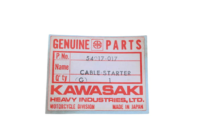 New OEM Kawasaki 54017-017 Starter Cable NOS