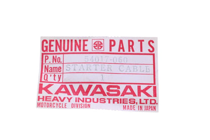 New OEM Kawasaki 54017-060 Starter Cable NOS