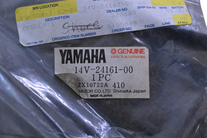 New OEM Yamaha 14V-24161-00-00 Left Tank Badge NOS