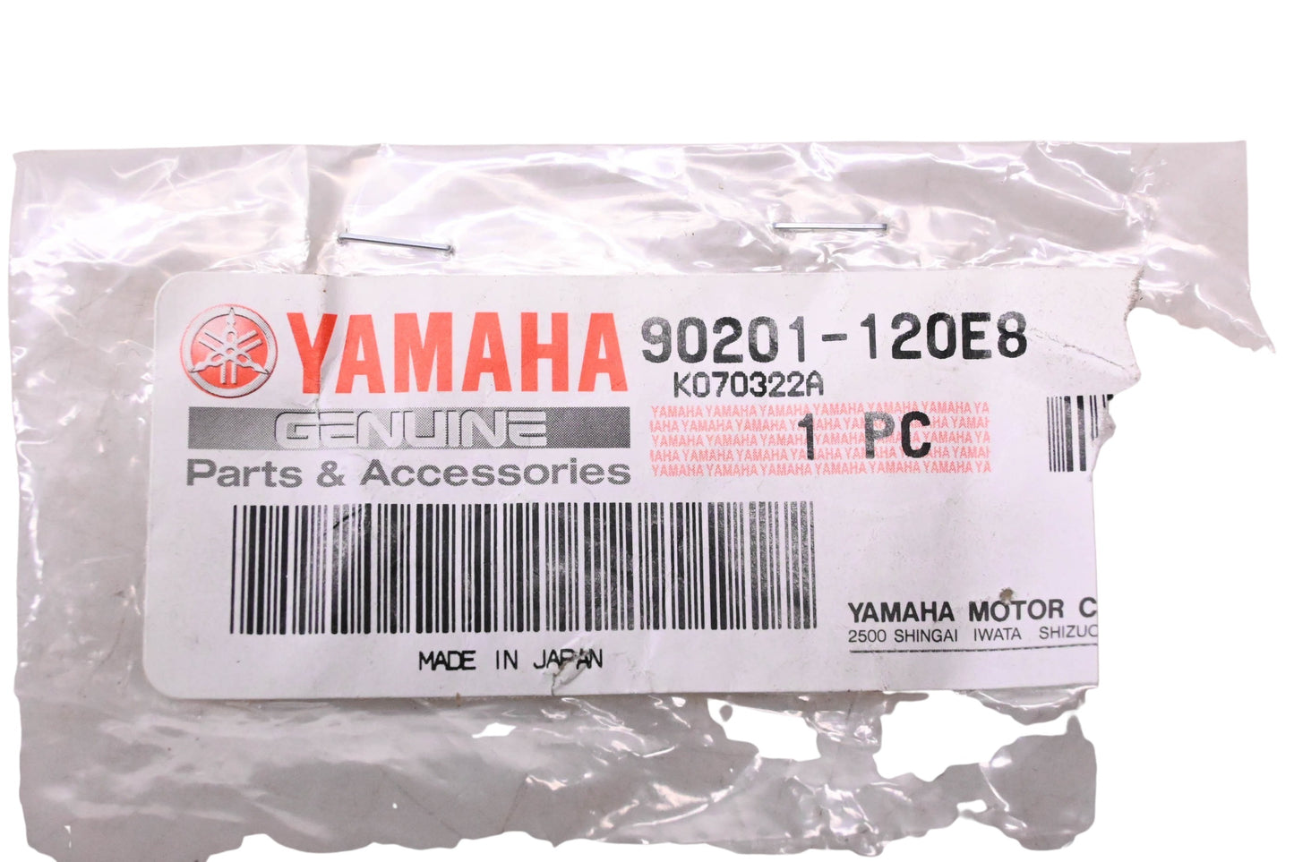 New OEM Yamaha 90201-120E8-00 Washer Plate NOS