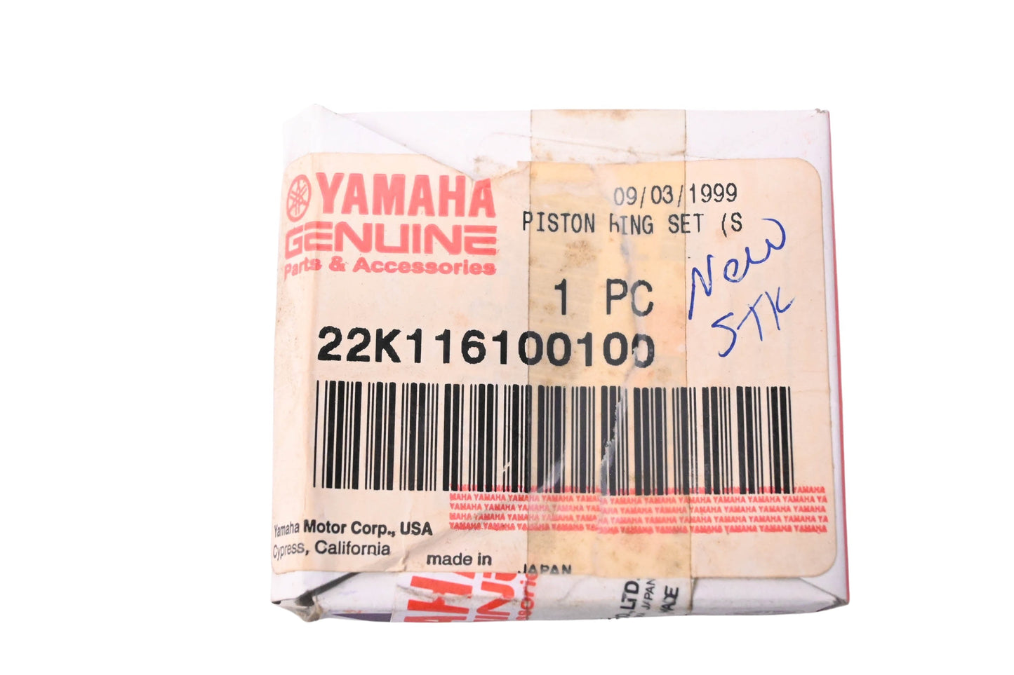 New OEM Yamaha 22K-11610-01-00 Piston Ring Kit NOS